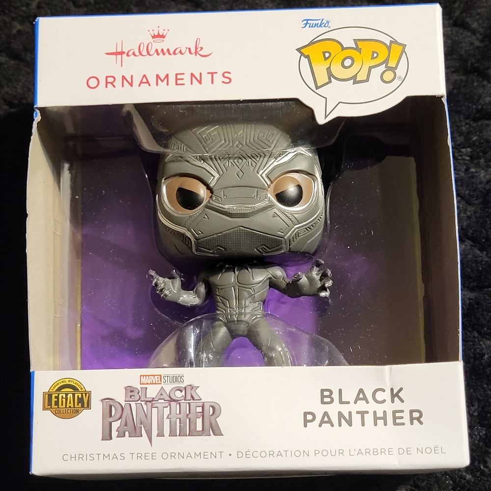 🎅 BLACK PANTHER Hallmark Funko Pop Christmas Keepsake ornament NIB Marvel